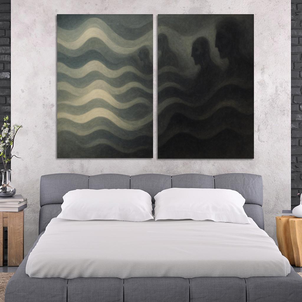 Symphony Of Forgotten Echoes Oil Paintings Frame