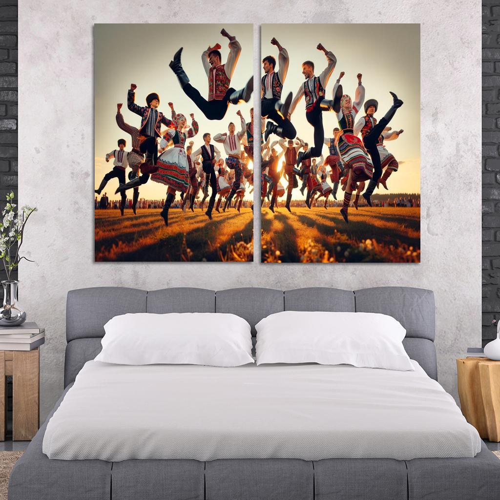 Cossack Dance The Spirit Of The Ukraine Modern Paintings Frame