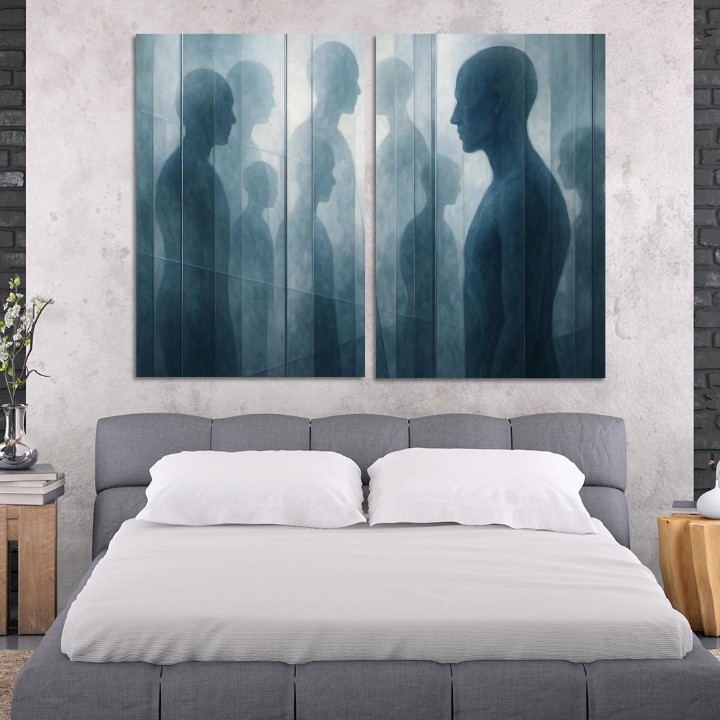 The Infinite Mirror Of Becoming Premium Artwork Frames