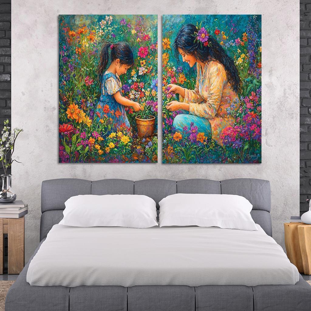 The Garden Of Gratitude A Mothers Nurturing Hands One-piece Frames