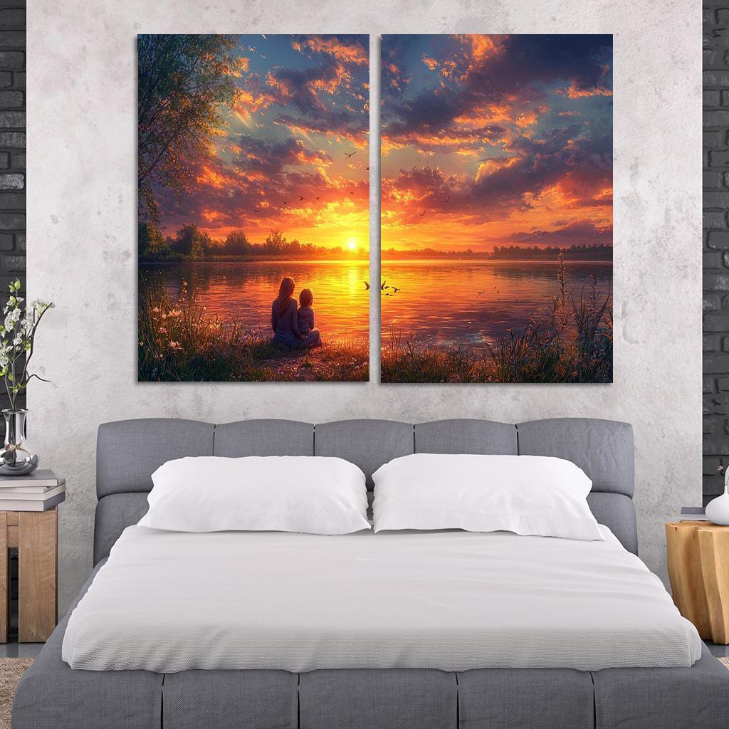 Sunsets And Sunrises Cycles Of Love Custom Paintings Frame