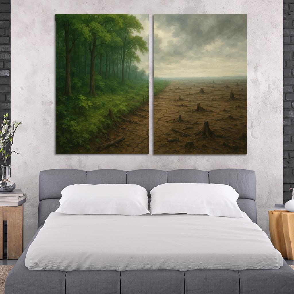 Silent Forests Visualizing The Crisis Of Deforestation Premium Artwork Frames