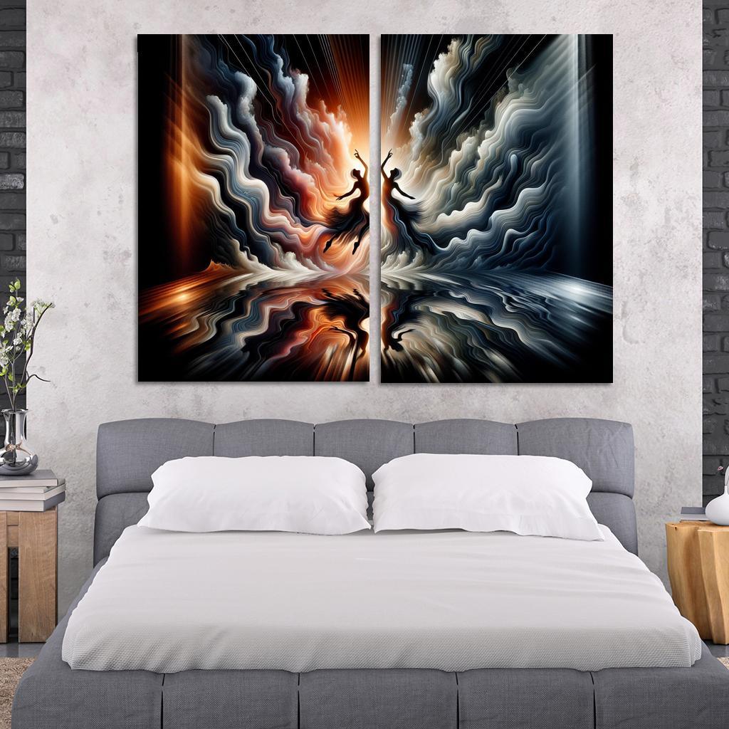 Dance Of Shadows And Light Premium Artwork Frames