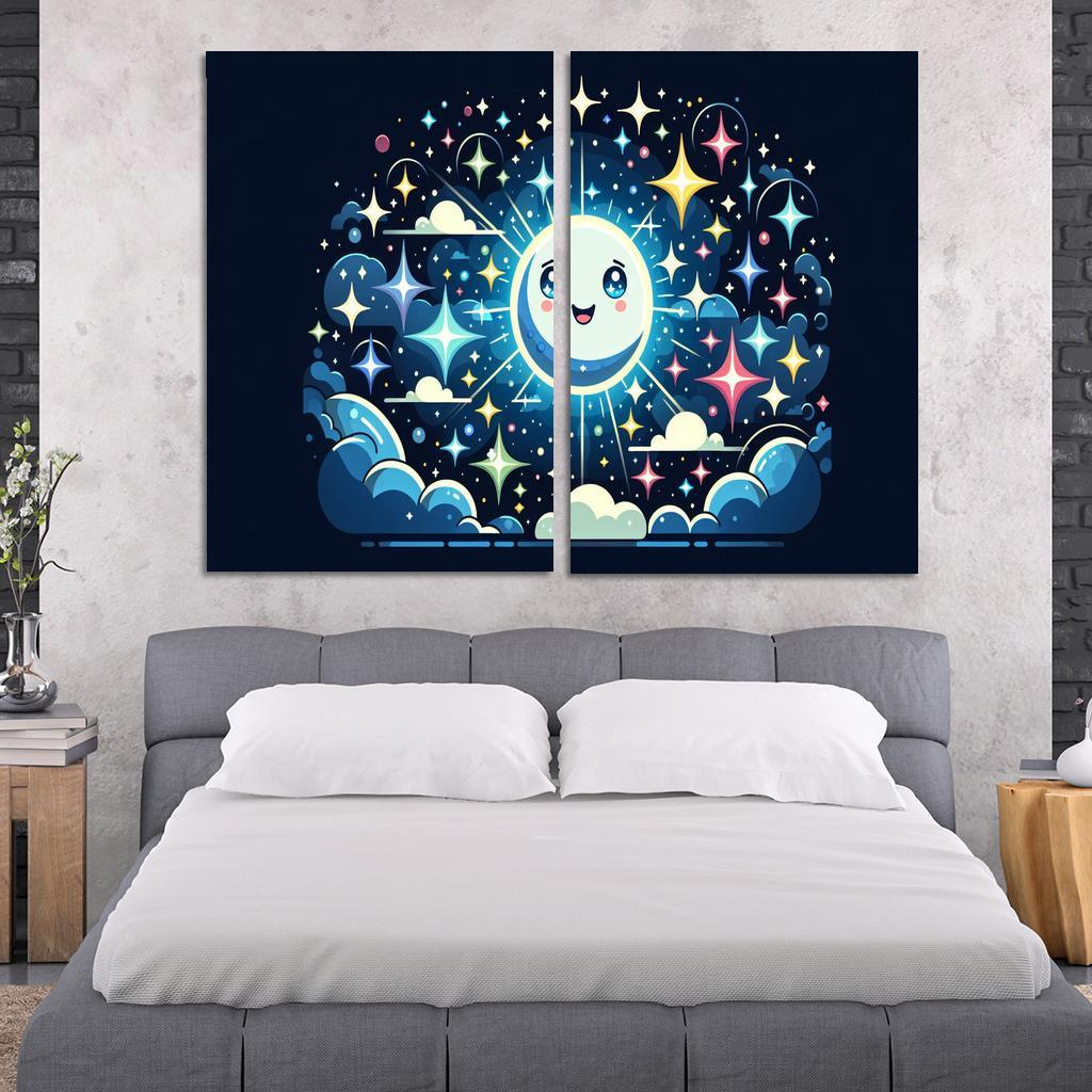 Sparkling Stars - Night Sky Wonders Framed Paintings