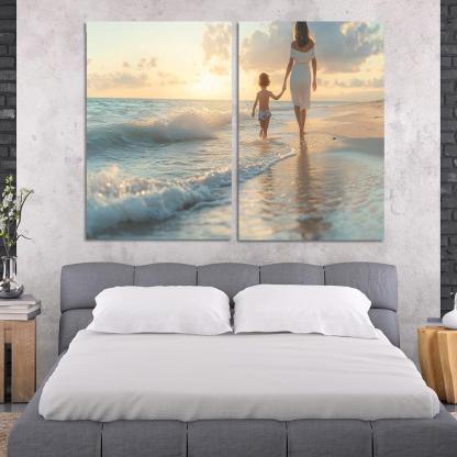 Embracing Change A Mothers Support Through Transitions Canvas Paintings Frame