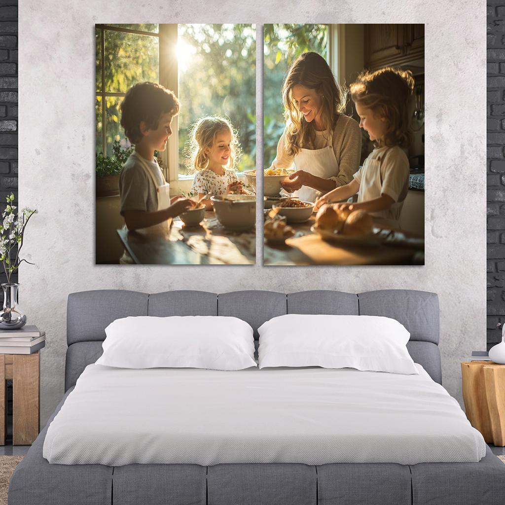 Threads Of Tradition The Weave Of Family Bonds Custom Paintings Frame