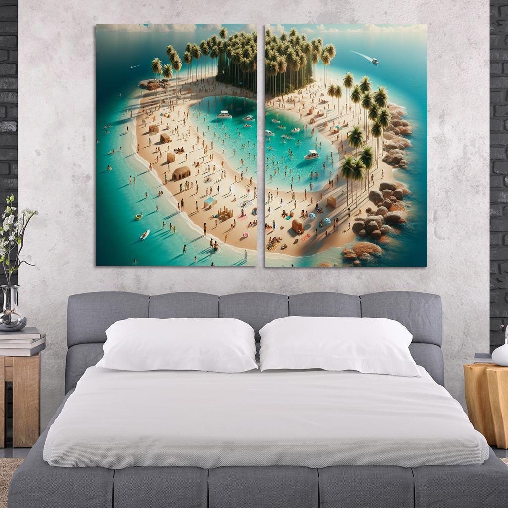 Crystal Waters Oasis Modern Paintings Frame