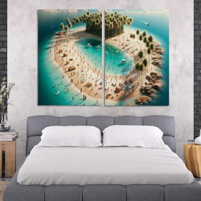 Crystal Waters Oasis Modern Paintings Frame