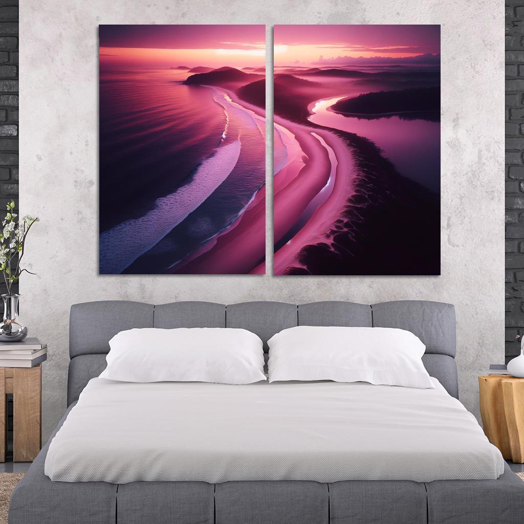 Violet Cove Enchanted Sunrise Spot Custom Paintings Frame