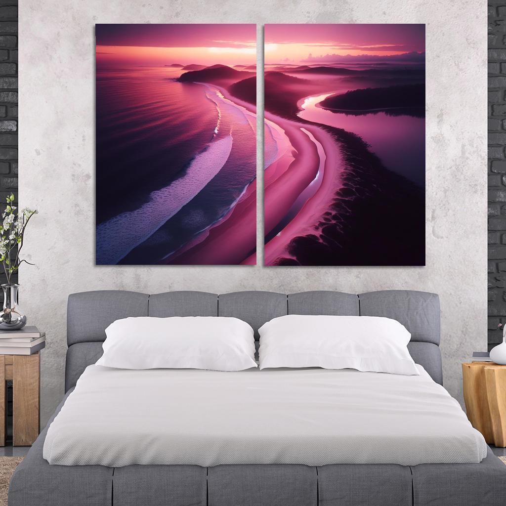 Violet Cove Enchanted Sunrise Spot Custom Paintings Frame