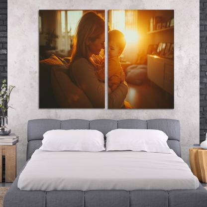 The Strength Of Her Embrace A Safe Haven Custom Paintings Frame