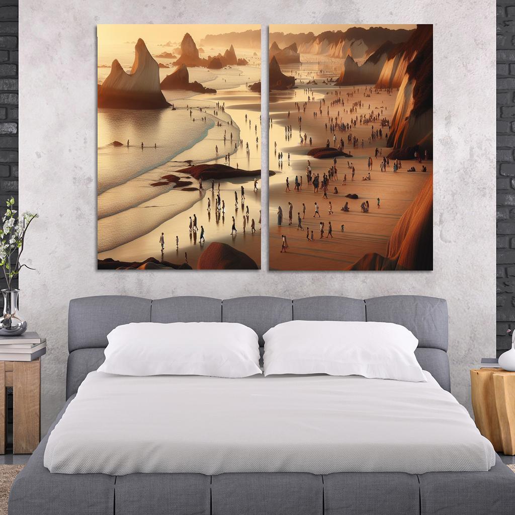 Wanderlust Beach Path Of Discovery Multi-panel Paintings