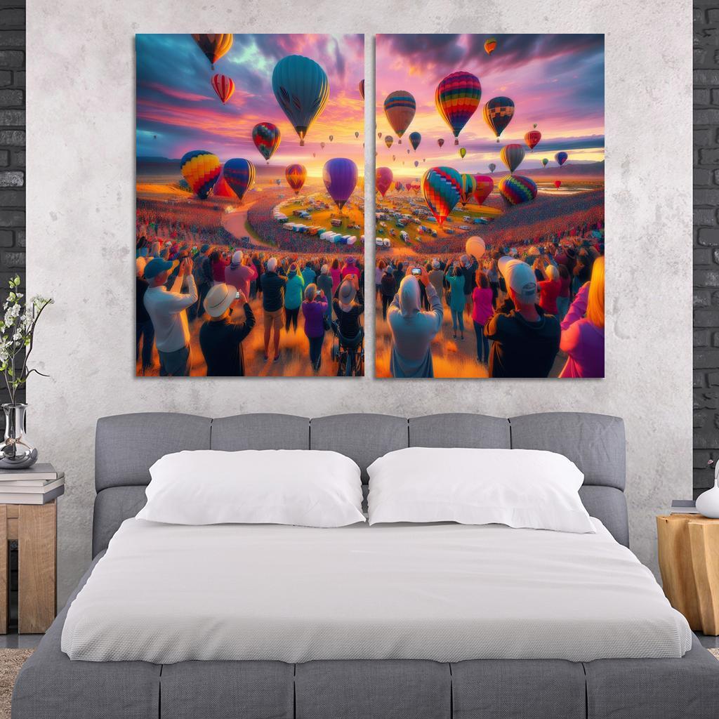 Albuquerque International Balloon Fiesta - Usa Framed Paintings