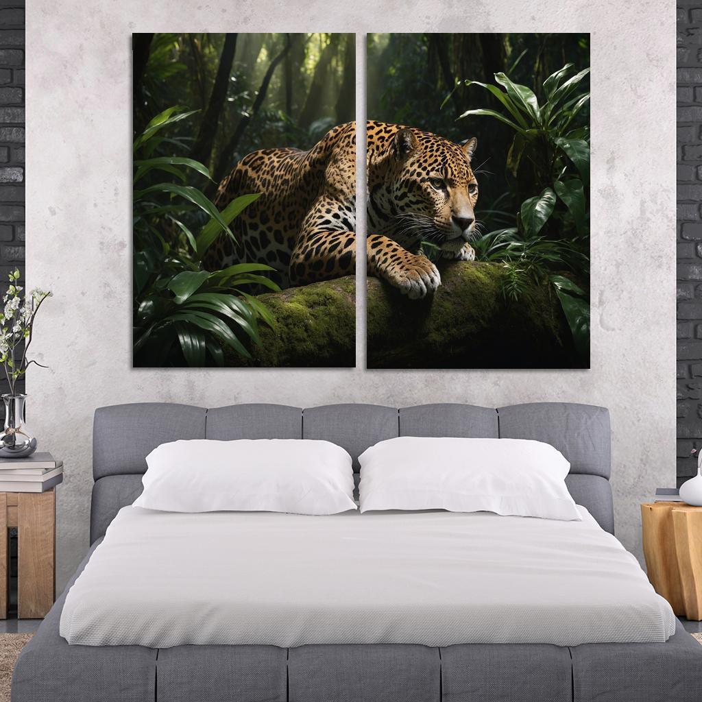 The Mighty Jaguar Stealthy Forest Predator Canvas Paintings Frame