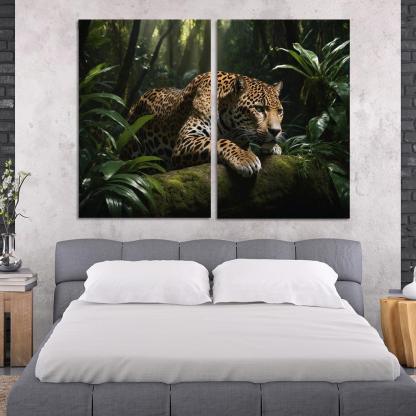 The Mighty Jaguar Stealthy Forest Predator Canvas Paintings Frame