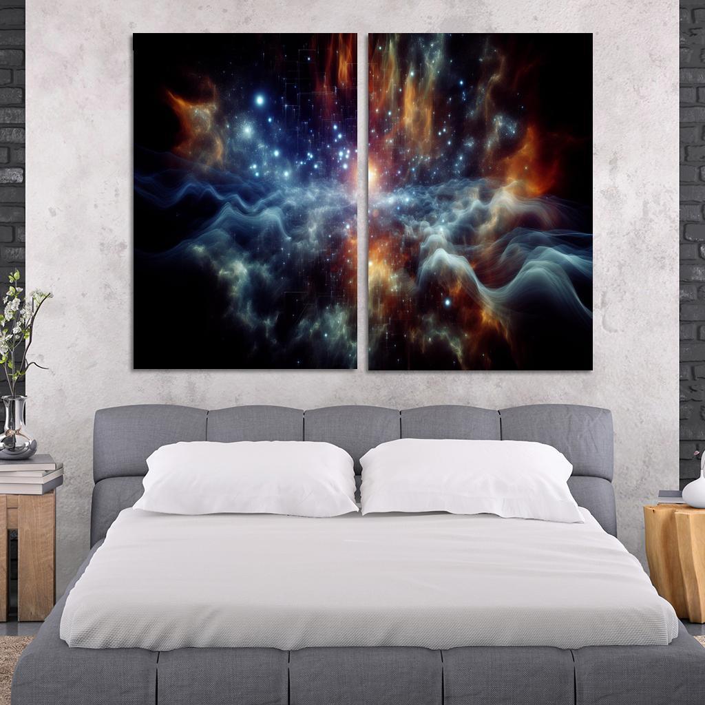 The Marvels Of Cosmic Background Radiation Abstract Paintings Frame