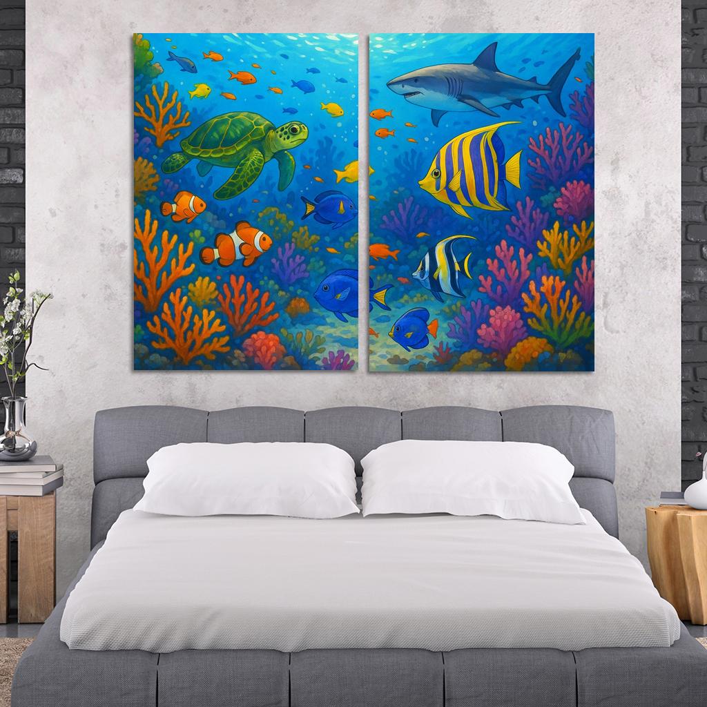 Ocean Guardians Artistic Expressions On Marine Conservation Premium Artwork Frames