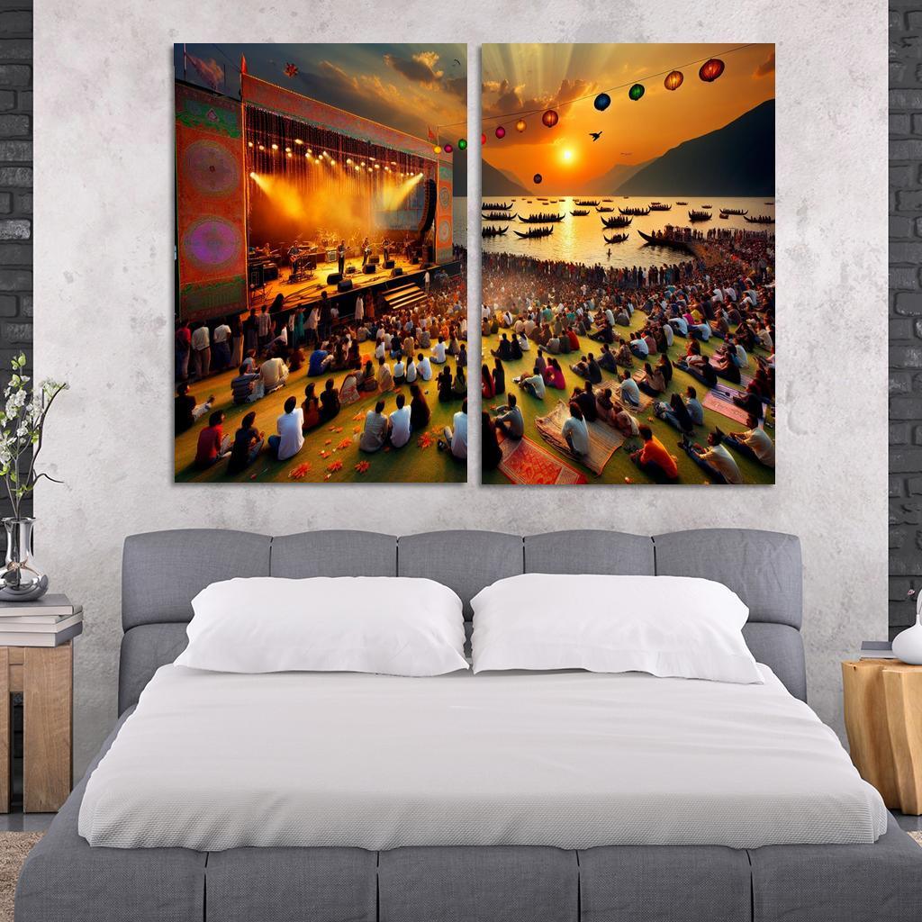 Montreux Jazz Festival - Switzerland Framed Paintings