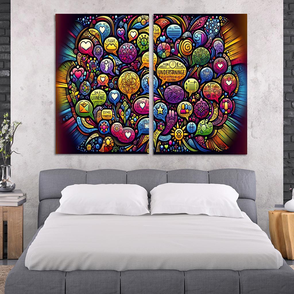 Bridges Of Connection The Power Of Dialogue Multi-panel Paintings