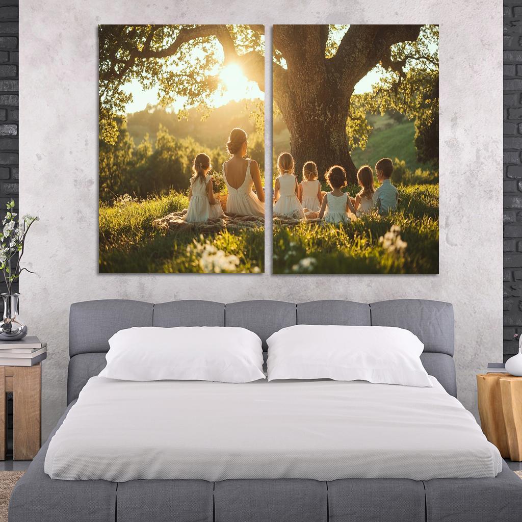 Roots Of Love A Mothers Family Tree Canvas Paintings Frame