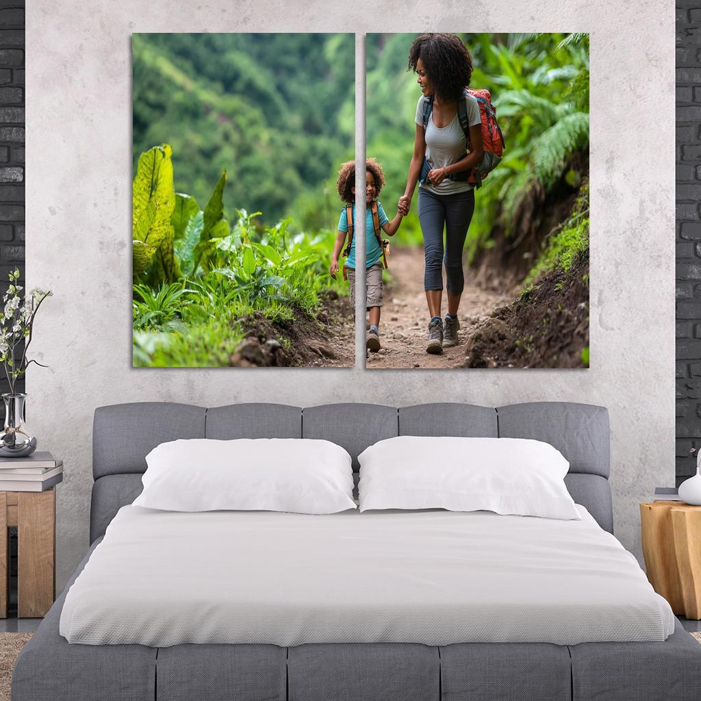 The Journey Of Love A Mothers Unwavering Support Canvas Paintings Frame