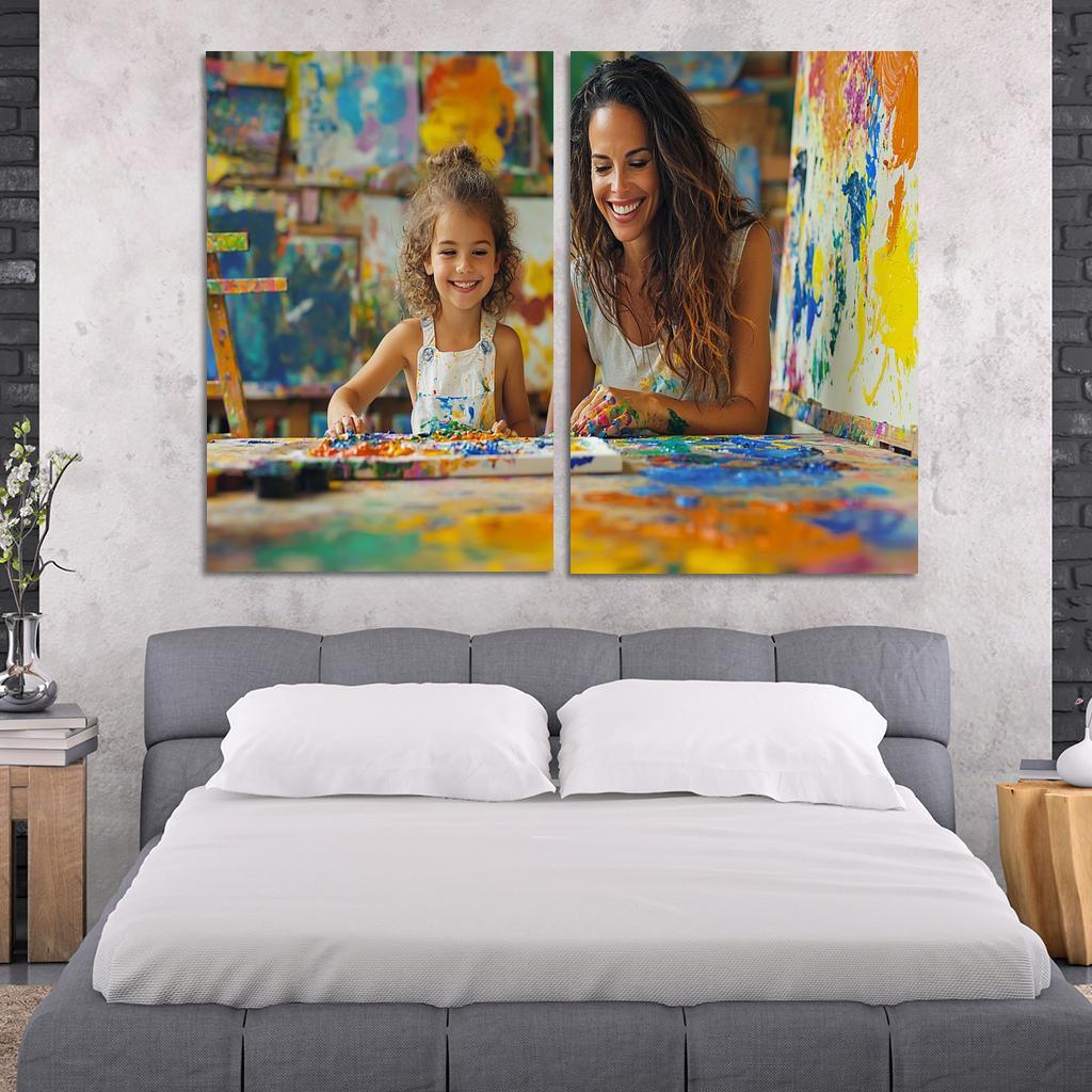 The Canvas Of Love A Mothers Artistry Custom Paintings Frame