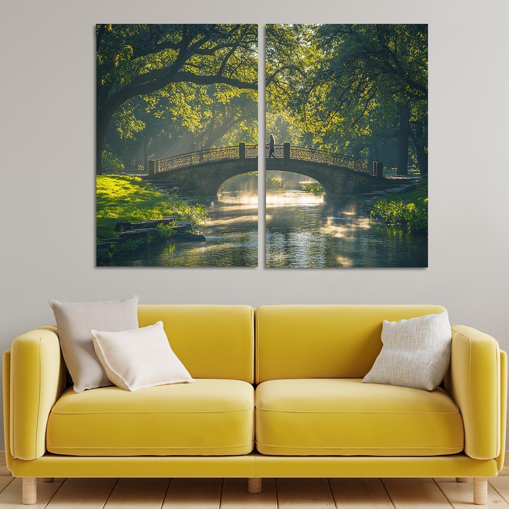 Bridges Of Trust Building Connections Canvas Paintings Frame