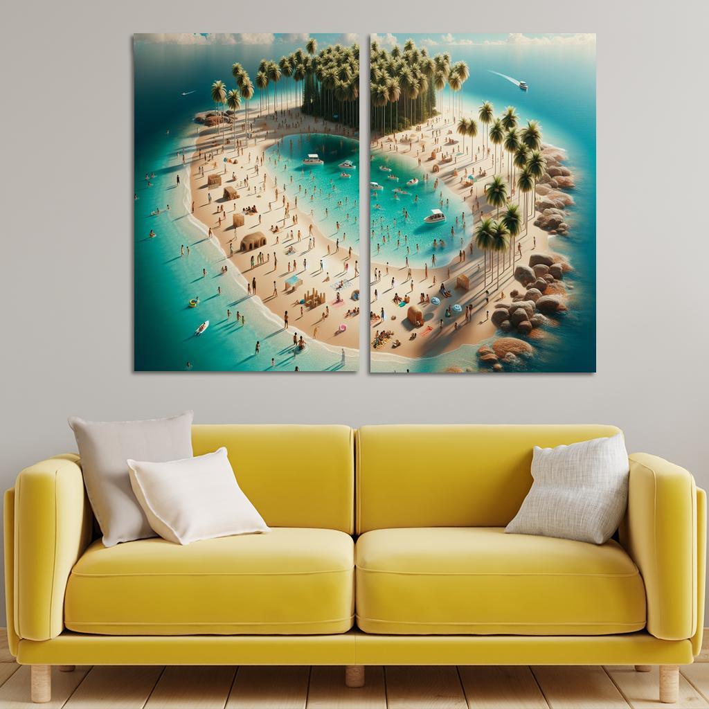 Crystal Waters Oasis Modern Paintings Frame