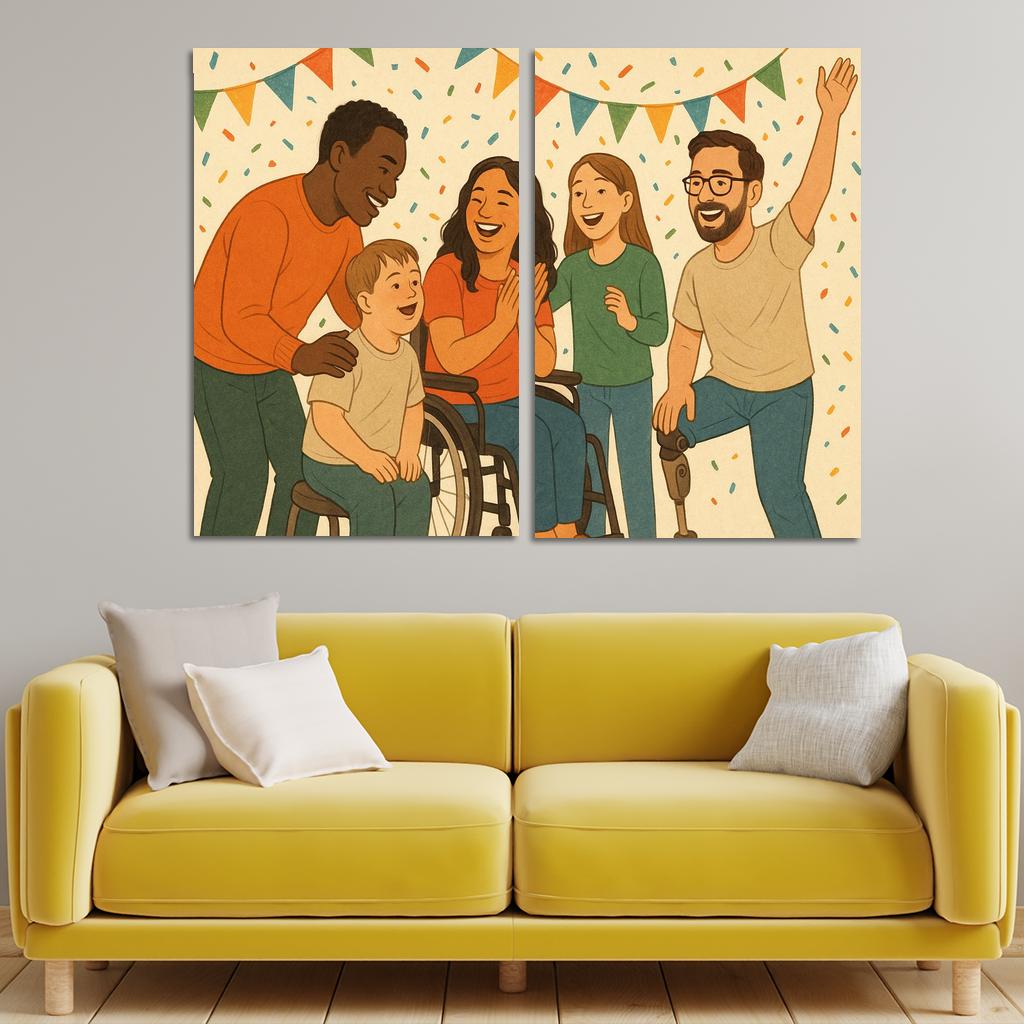 Invisible Struggles Art Advocating For Disability Inclusion Premium Artwork Frames