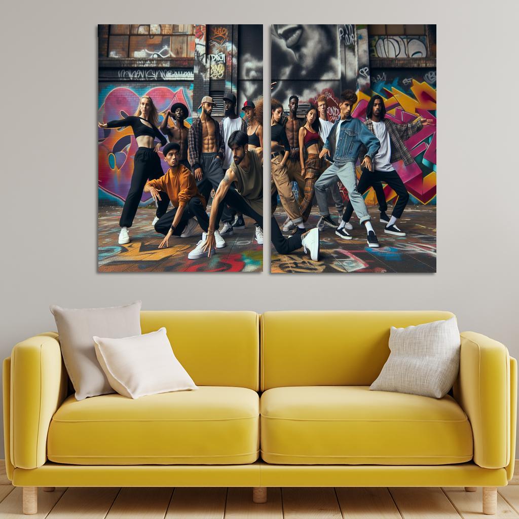 Hip Hop The Voice Of The Streets Modern Paintings Frame