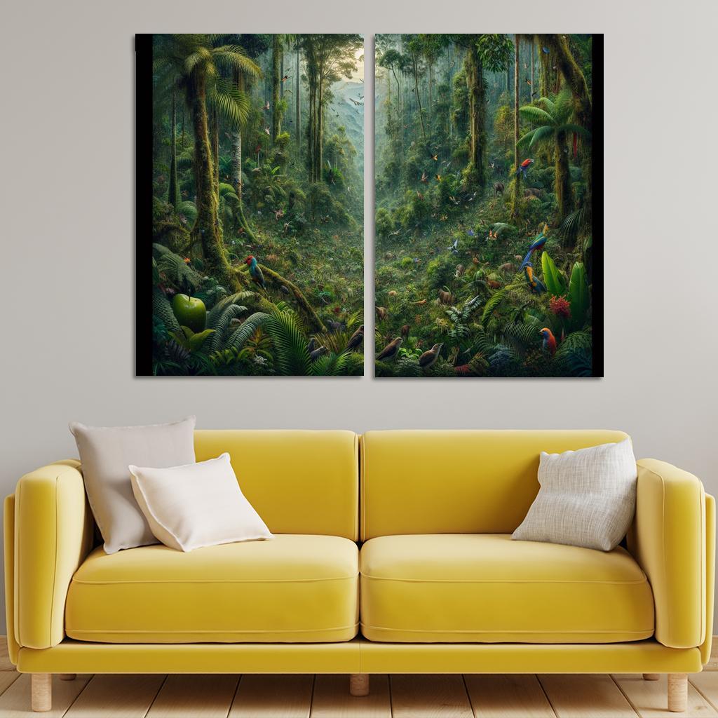Nature's Call Celebrating Biodiversity through Art 2 Piece HD Canvas Wall Art-Original Frame