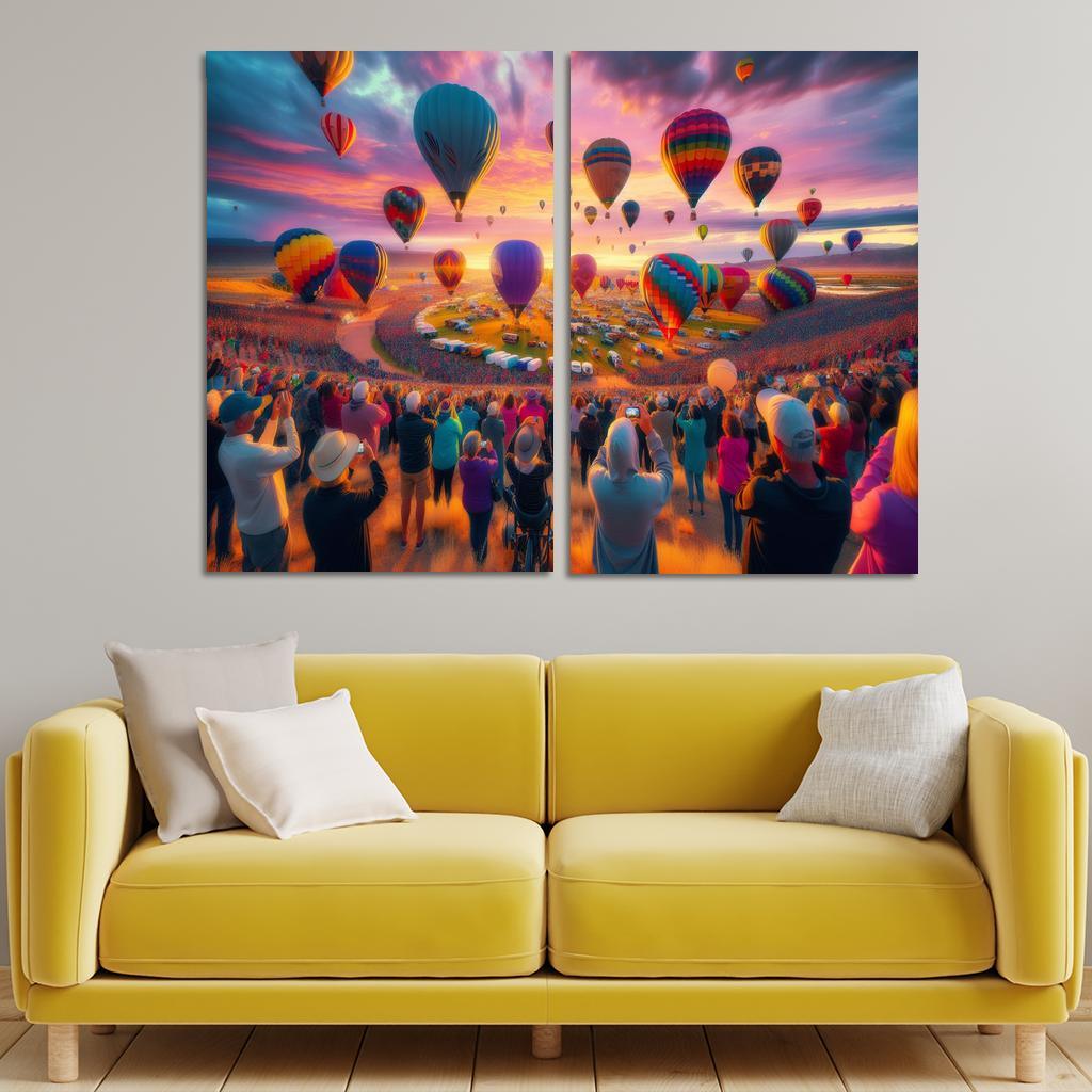 Albuquerque International Balloon Fiesta - Usa Framed Paintings