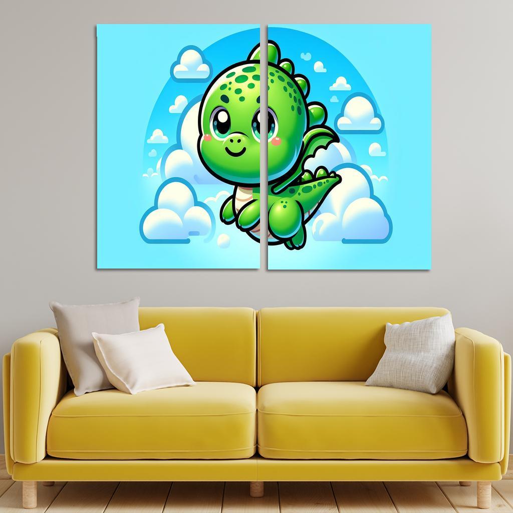 Dreamy Dragon - Fantasy Adventures Framed Paintings