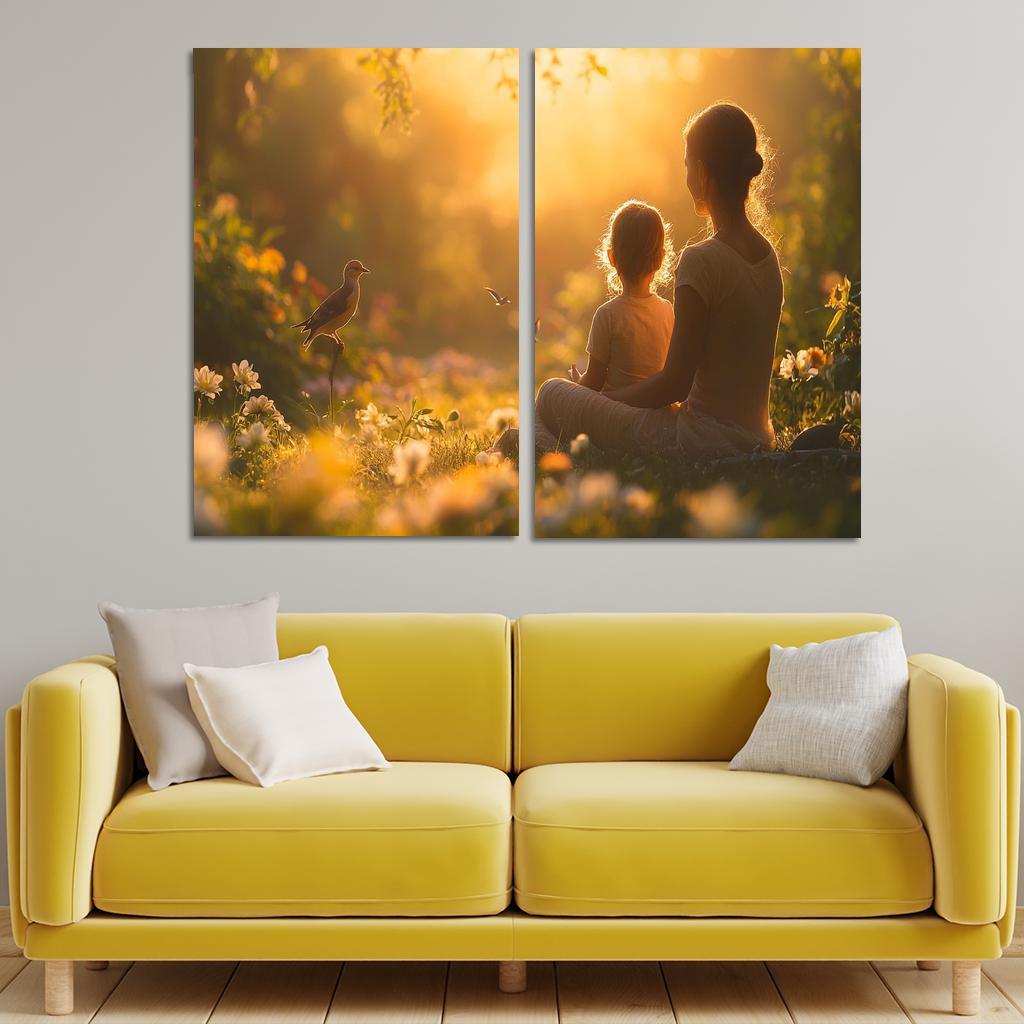 Moments Of Silence The Language Of Love Custom Paintings Frame