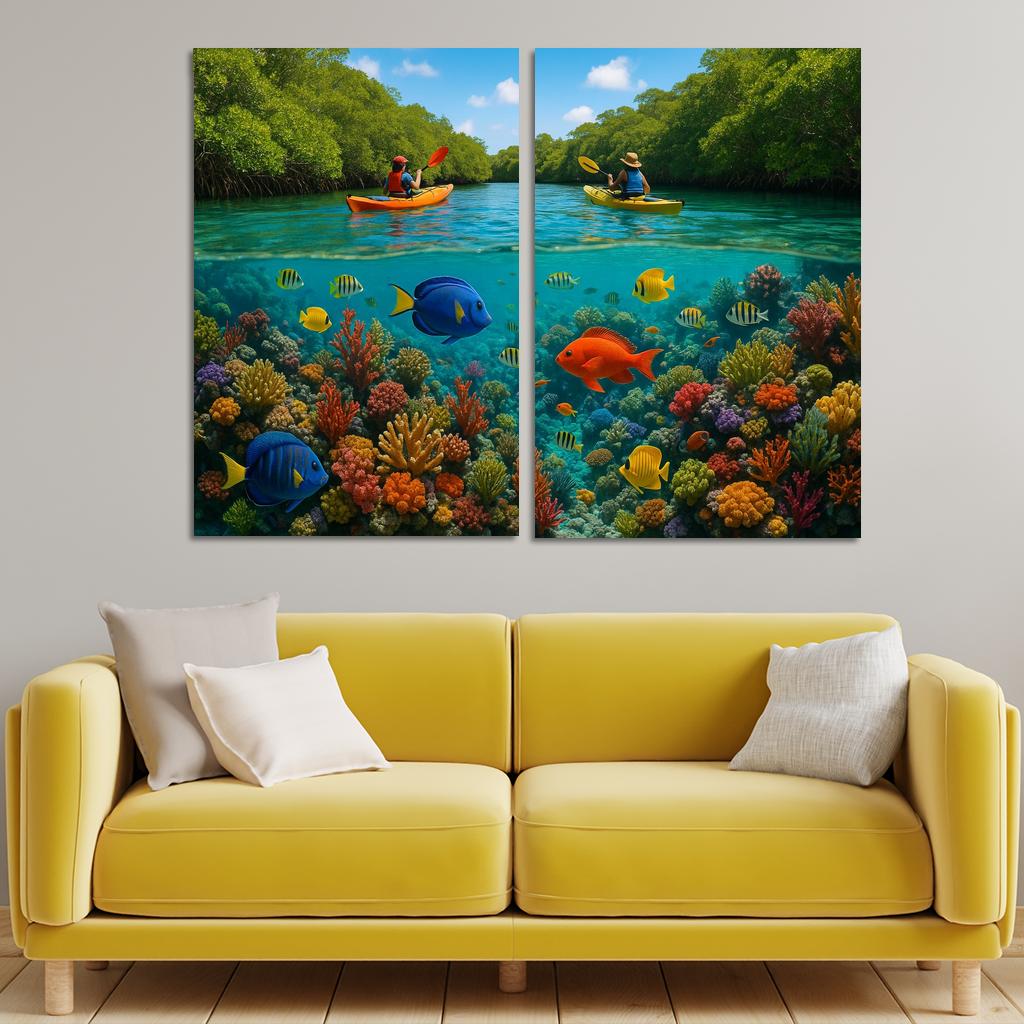 Coral Bay Adventure And Eco-tourism Custom Paintings Frame