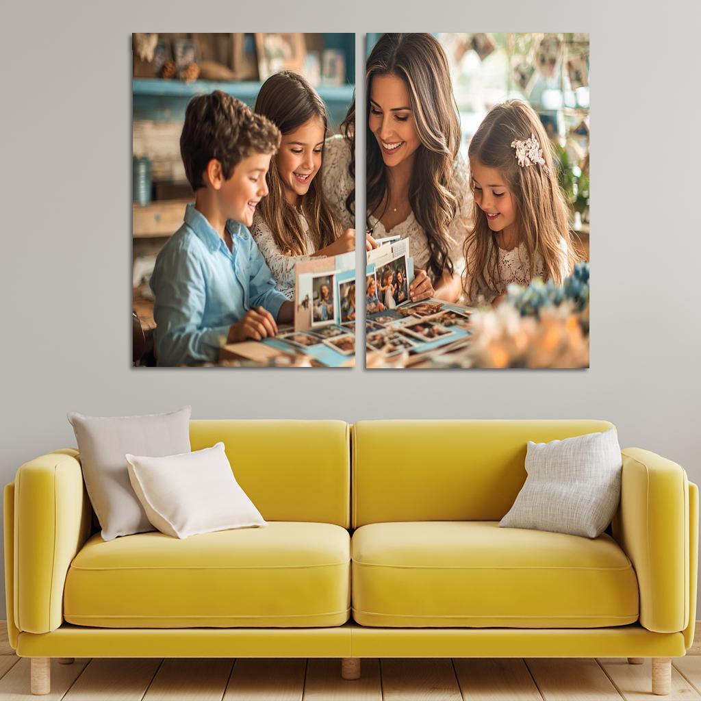 Mosaic Of Memories A Mothers Love Canvas Paintings Frame