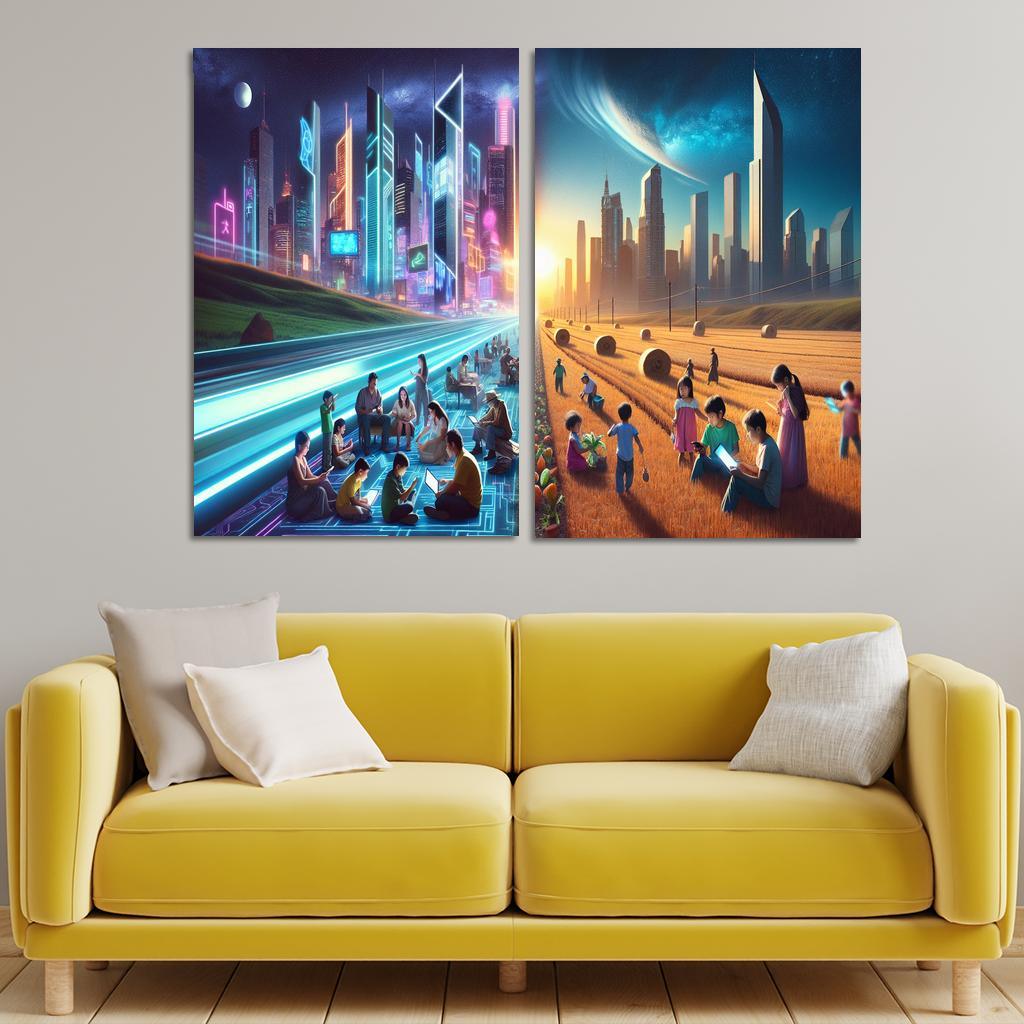 Digital Divide Bridging Access To Technology Art Trends