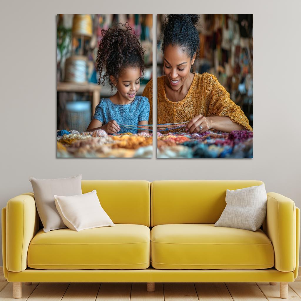 The Tapestry Of Love Weaving Memories Together Canvas Paintings Frame