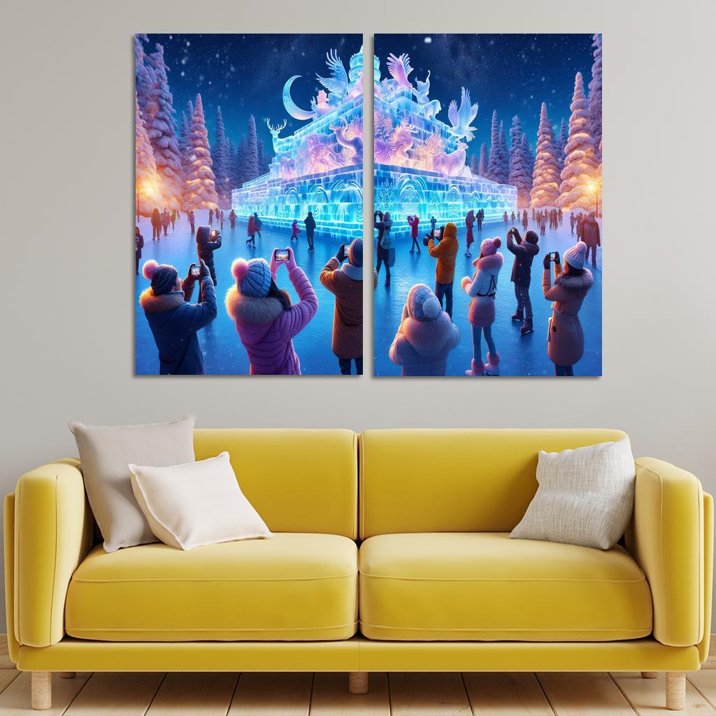 Harbin International Ice And Snow Sculpture Festival - China Modern Paintings Frame