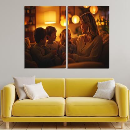 A Mothers Heart The Foundation Of Family Canvas Paintings Frame