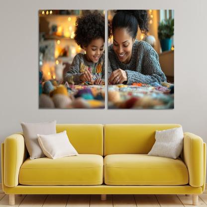 Threads Of Love Weaving A Mother's Legacy Canvas Paintings Frame