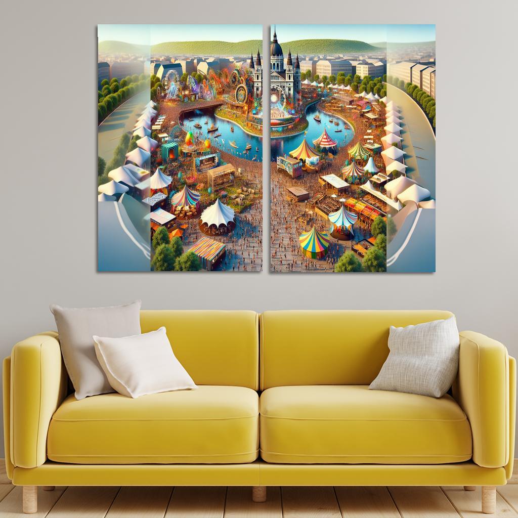 Sziget Festival Canvas Paintings Frame