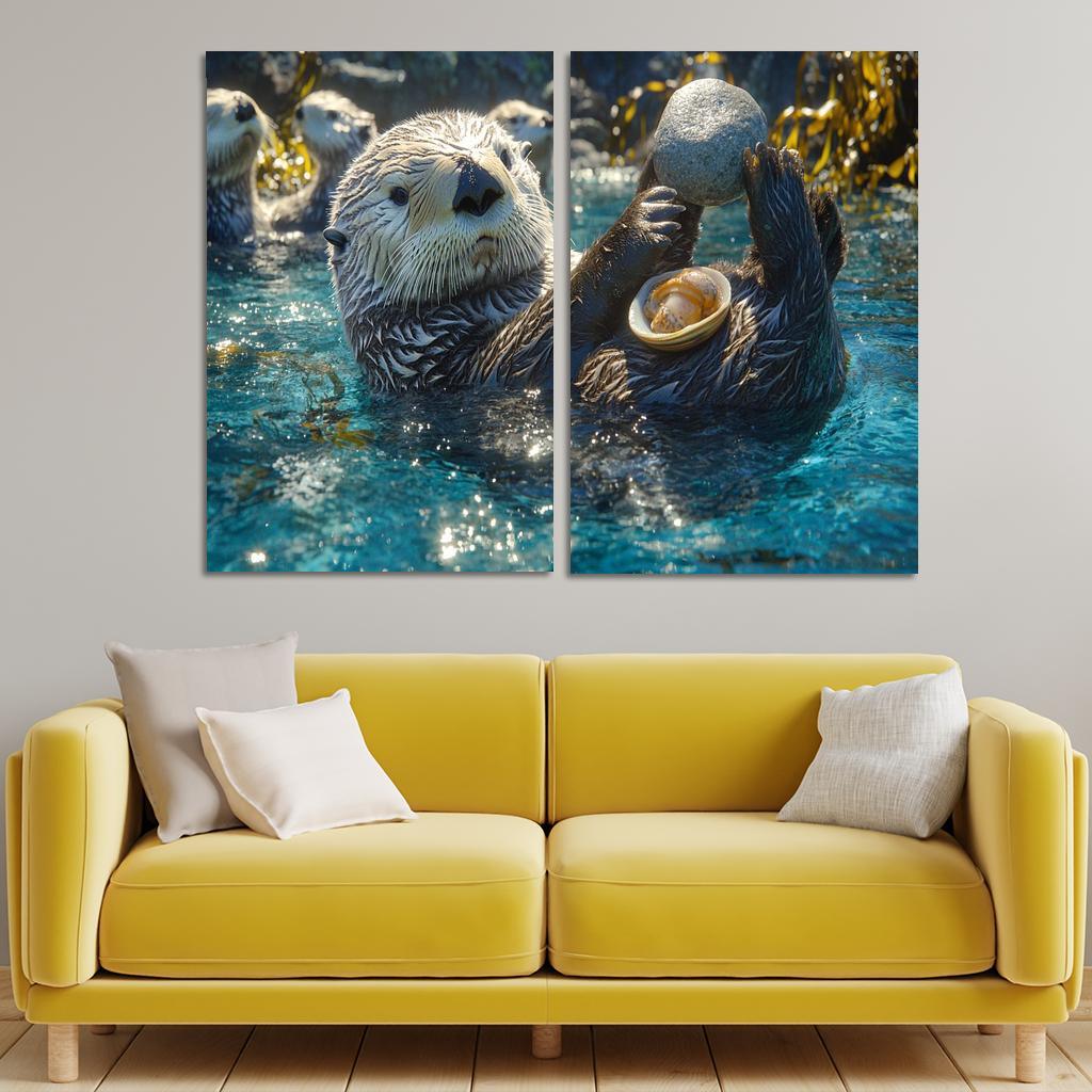 The Playful Sea Otter A Marine Acrobat Art Trends
