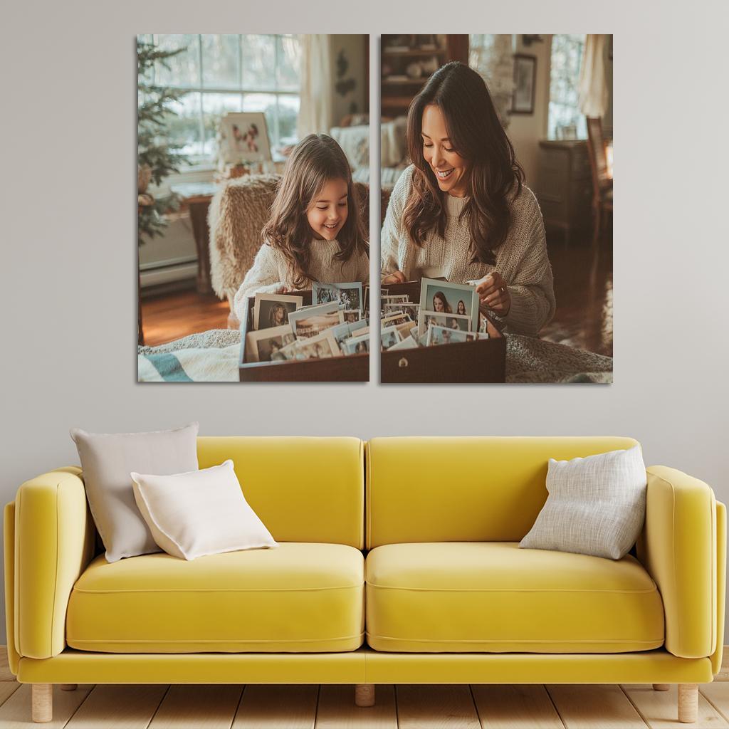 Moments Of Connection A Mothers Heartbeat Custom Paintings Frame