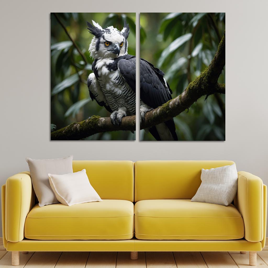 The Regal Harpy Eagle The Forest Monarch Custom Paintings Frame