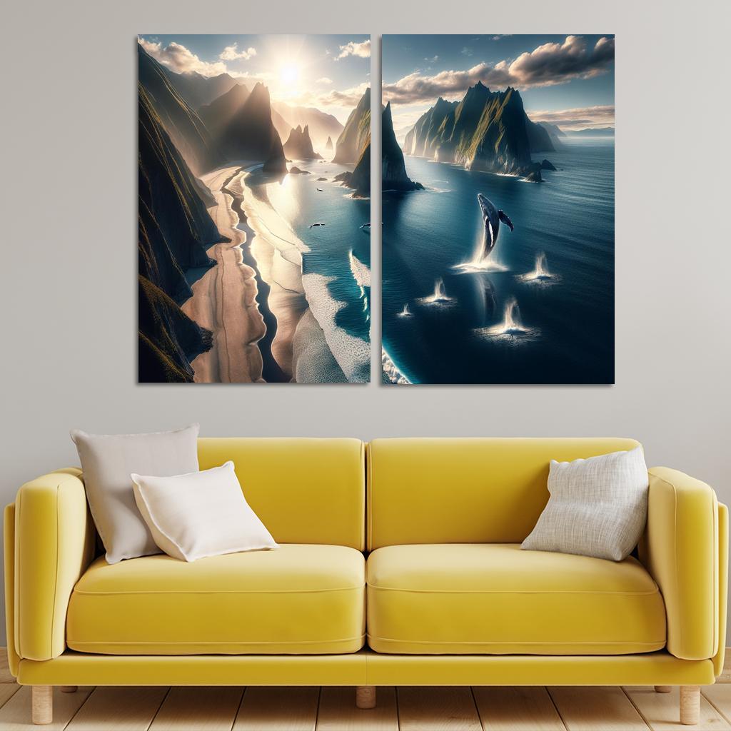Whale Watching Point Custom Paintings Frame