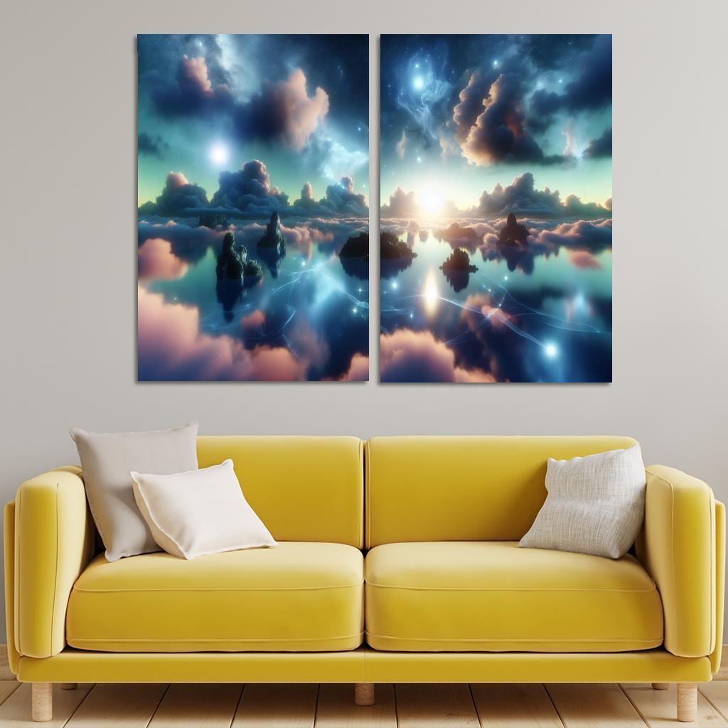 The Dreamweaver's Sanctuary 2 Piece HD Canvas Wall Art-Original Frame