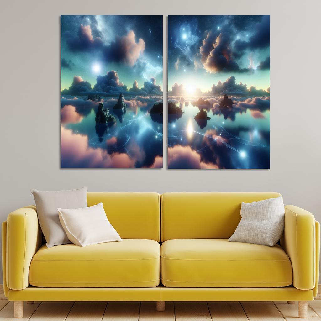 The Dreamweaver's Sanctuary 2 Piece HD Canvas Wall Art-Original Frame