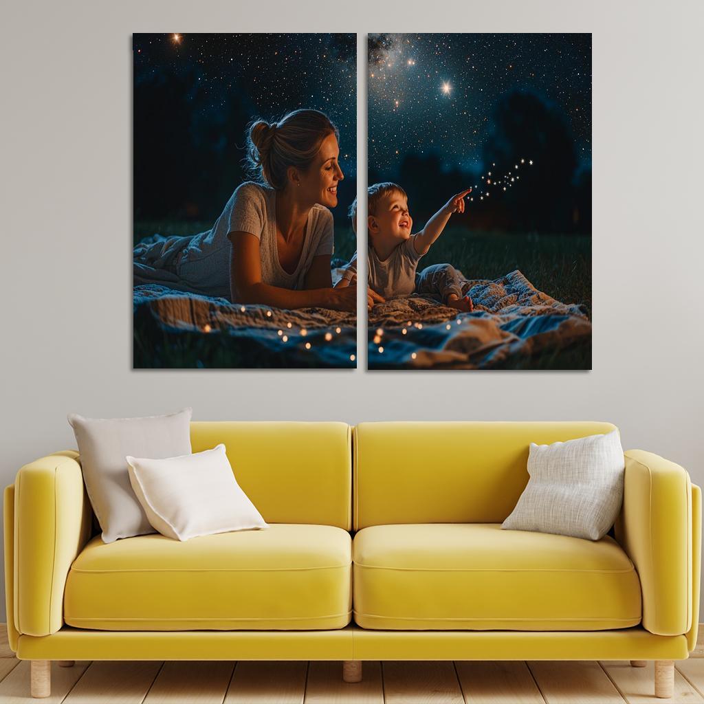 The Star In The Sky A Mothers Guidance Custom Paintings Frame