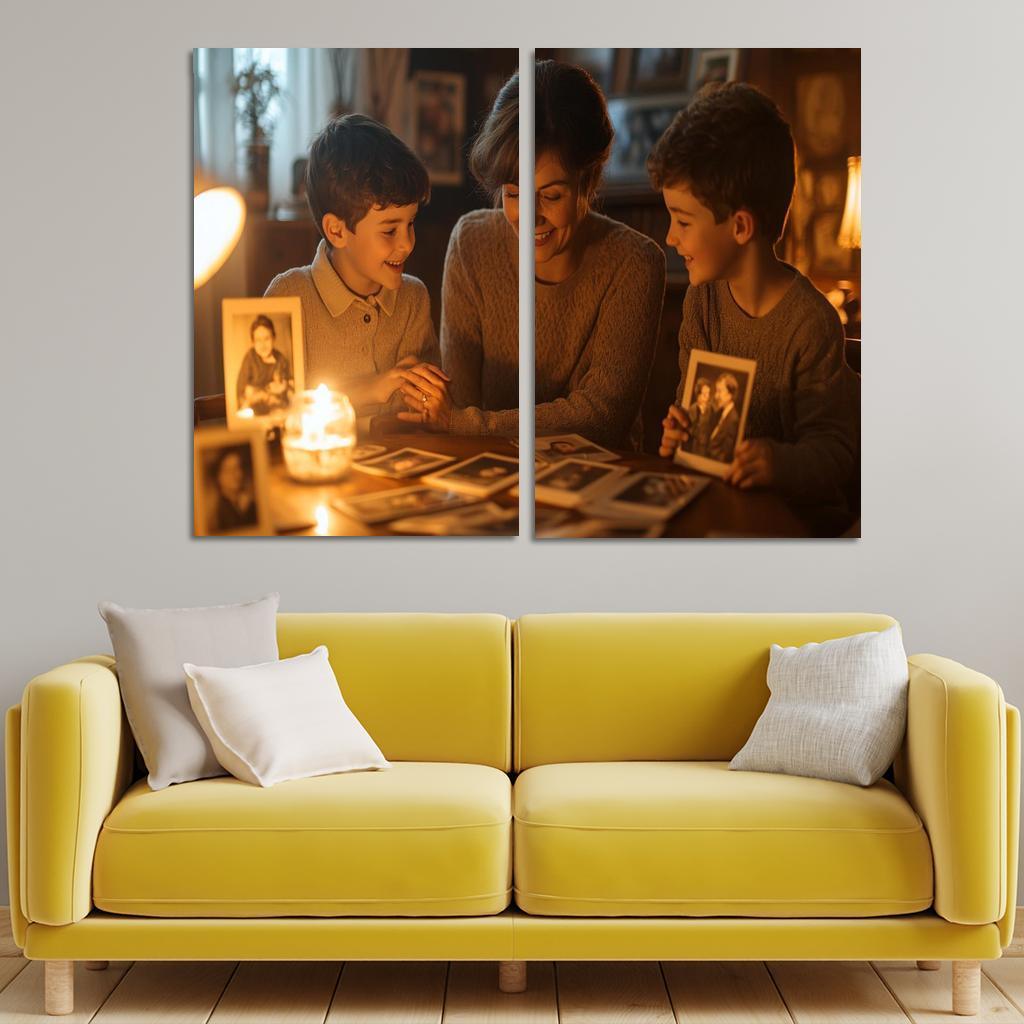 In The Embrace Of Memories A Mothers Legacy Canvas Paintings Frame